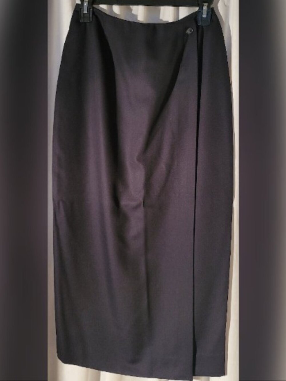 Lined Navy Blue Midi Skirt Size 6